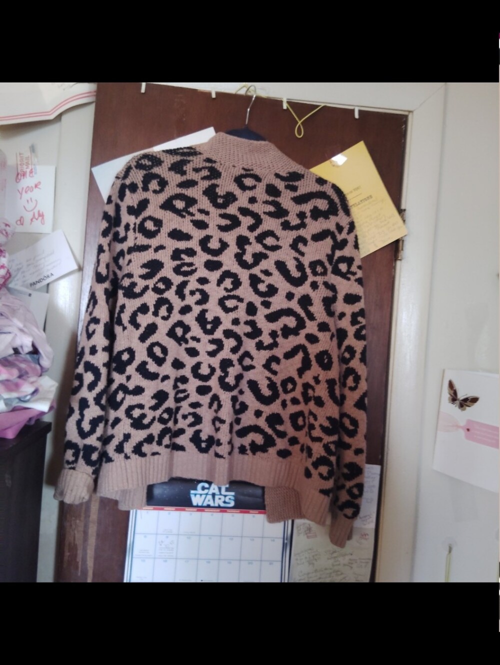 ABERCROMBIE+ FITCH animal Print Open Front Cardigan - Size Small - Picture 5 of 6